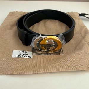 Gucci belt two toned